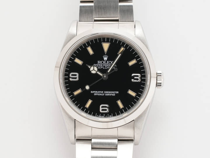 ロレックス エクスプローラーI Ref.14270 ステンレススチール ブラック文字盤