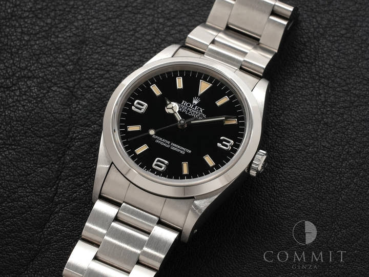 ロレックス エクスプローラーI Ref.14270 ステンレススチール ブラック文字盤