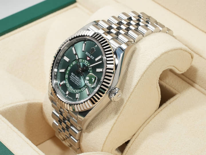 ロレックス スカイドゥエラー Ref.336934 ステンレススチール/ホワイトゴールド ミントグリーン文字盤 ジュビリーブレスレット