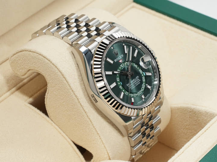 ロレックス スカイドゥエラー Ref.336934 ステンレススチール/ホワイトゴールド ミントグリーン文字盤 ジュビリーブレスレット