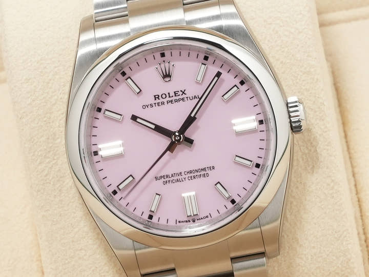 ロレックス オイスターパーペチュアル36 Ref.126000 ステンレススチール キャンディピンク文字盤