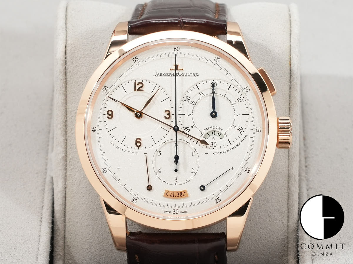 ジャガールクルト デュオメトロ クロノグラフ Ref.Q6012420 シルバー文字盤 中古 unh4hn5w