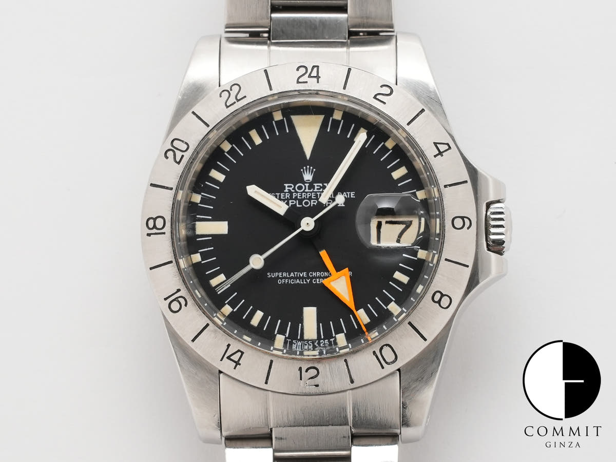 ロレックス エクスプローラーII Ref.1655 ステンレススチール ブラック文字盤
