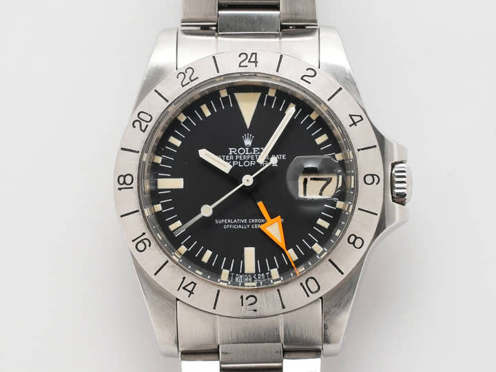 ロレックス エクスプローラーII Ref.1655 ステンレススチール ブラック文字盤