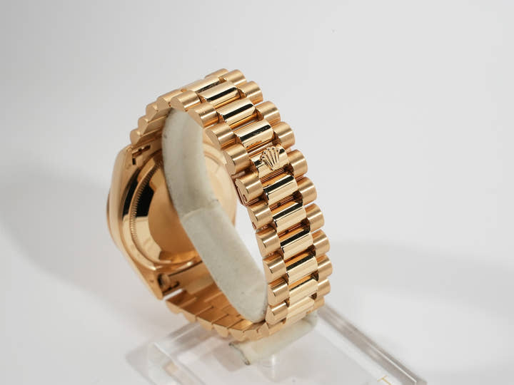 ロレックス デイデイト36 Ref.18238N2BR イエローゴールド イエローシェルx2Pティアドロップダイヤ文字盤