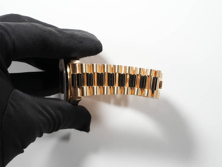 ロレックス デイデイト36 Ref.18238N2BR イエローゴールド イエローシェルx2Pティアドロップダイヤ文字盤