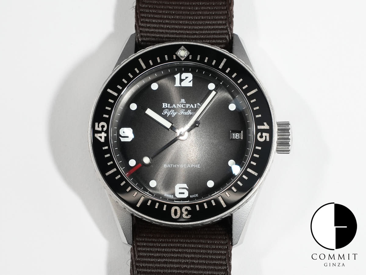 ブランパン フィフティ ファゾムス バチスカーフ レヴォリューション限定 Ref.5100-1110-NAMA ブラック文字盤 美中古 cst6eyb3