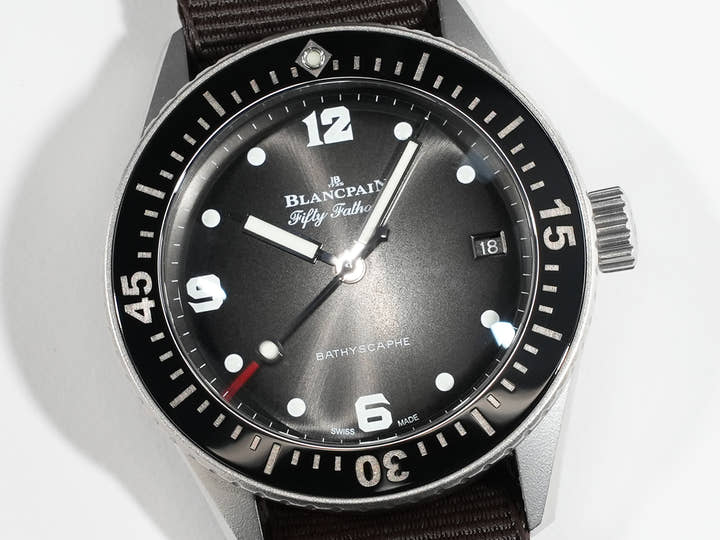 ブランパン フィフティ ファゾムス バチスカーフ レヴォリューション限定 Ref.5100-1110-NAMA ブラック文字盤 美中古 cst6eyb3