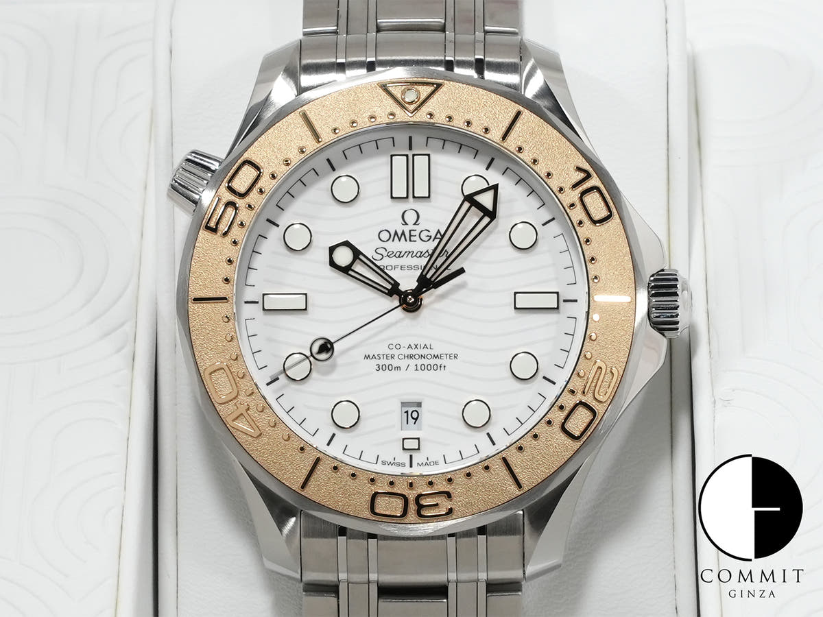 オメガ シーマスター ダイバー 300M パリ2024 Ref.522.21.42.20.04.001 ホワイト文字盤 極美品 irwkqbwg