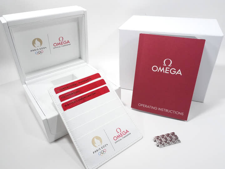 オメガ シーマスター ダイバー 300M パリ2024 Ref.522.21.42.20.04.001 ホワイト文字盤 極美品 irwkqbwg