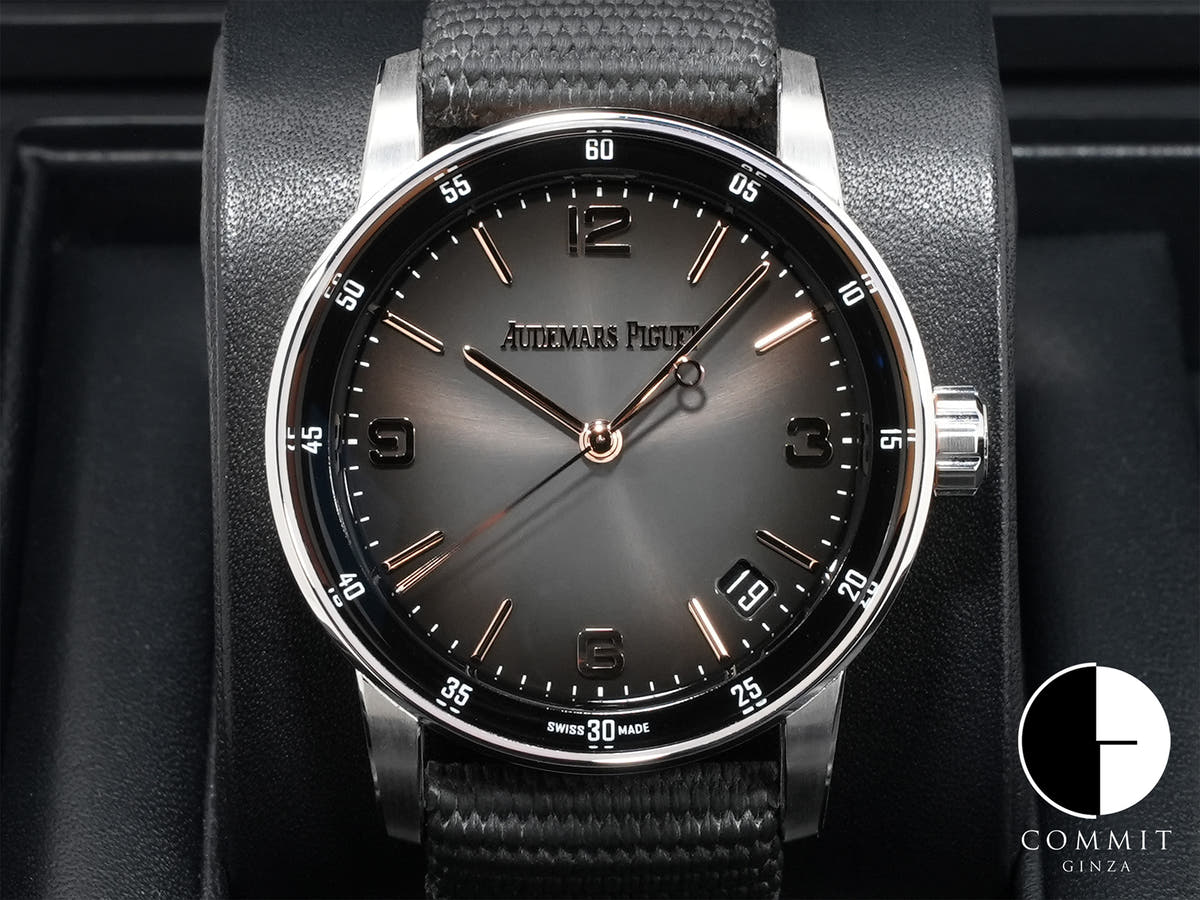 オーデマピゲ CODE 11.59 バイ オーデマ ピゲ Ref.15210CR.OO.A002CR.01 ホワイトゴールド/ピンクゴールド グレーラッカー文字盤