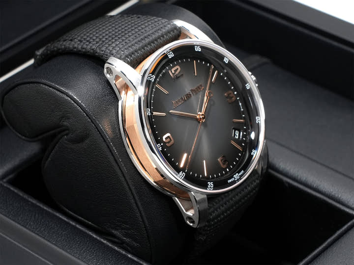 オーデマピゲ CODE 11.59 バイ オーデマ ピゲ Ref.15210CR.OO.A002CR.01 ホワイトゴールド/ピンクゴールド グレーラッカー文字盤