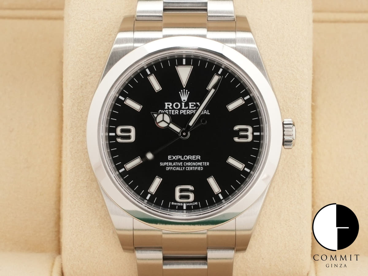 Rolex Explorer I Ref. 214270 Stainless Steel Black Dial