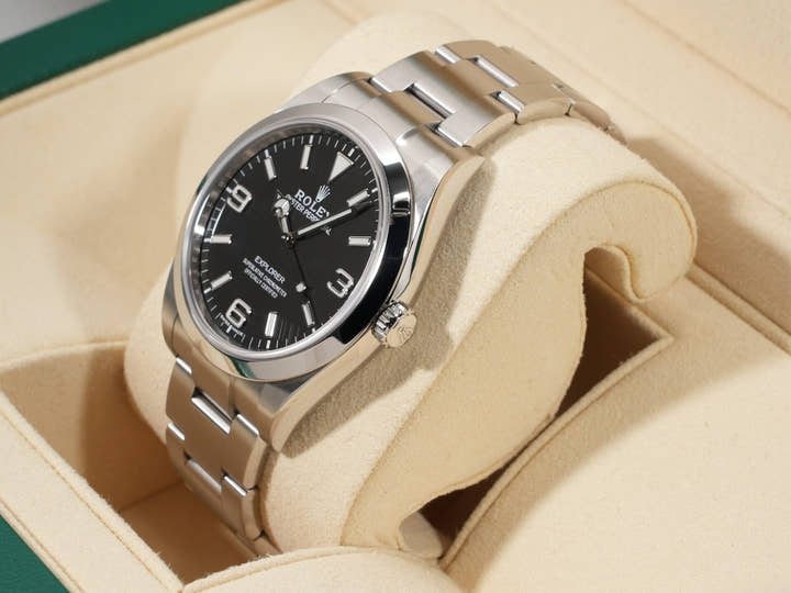 Rolex Explorer I Ref. 214270 Stainless Steel Black Dial