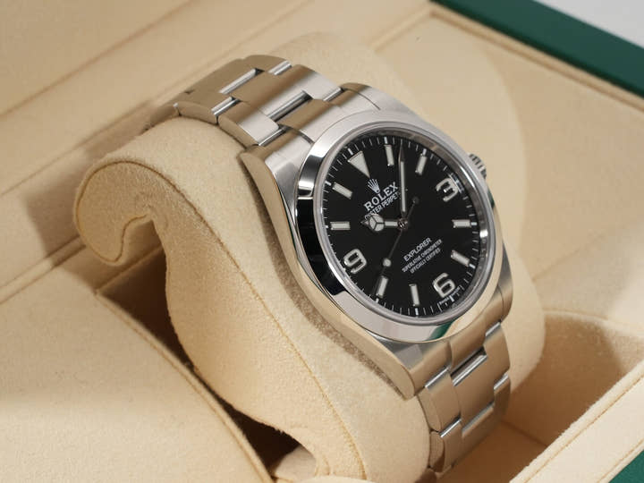 Rolex Explorer I Ref. 214270 Stainless Steel Black Dial