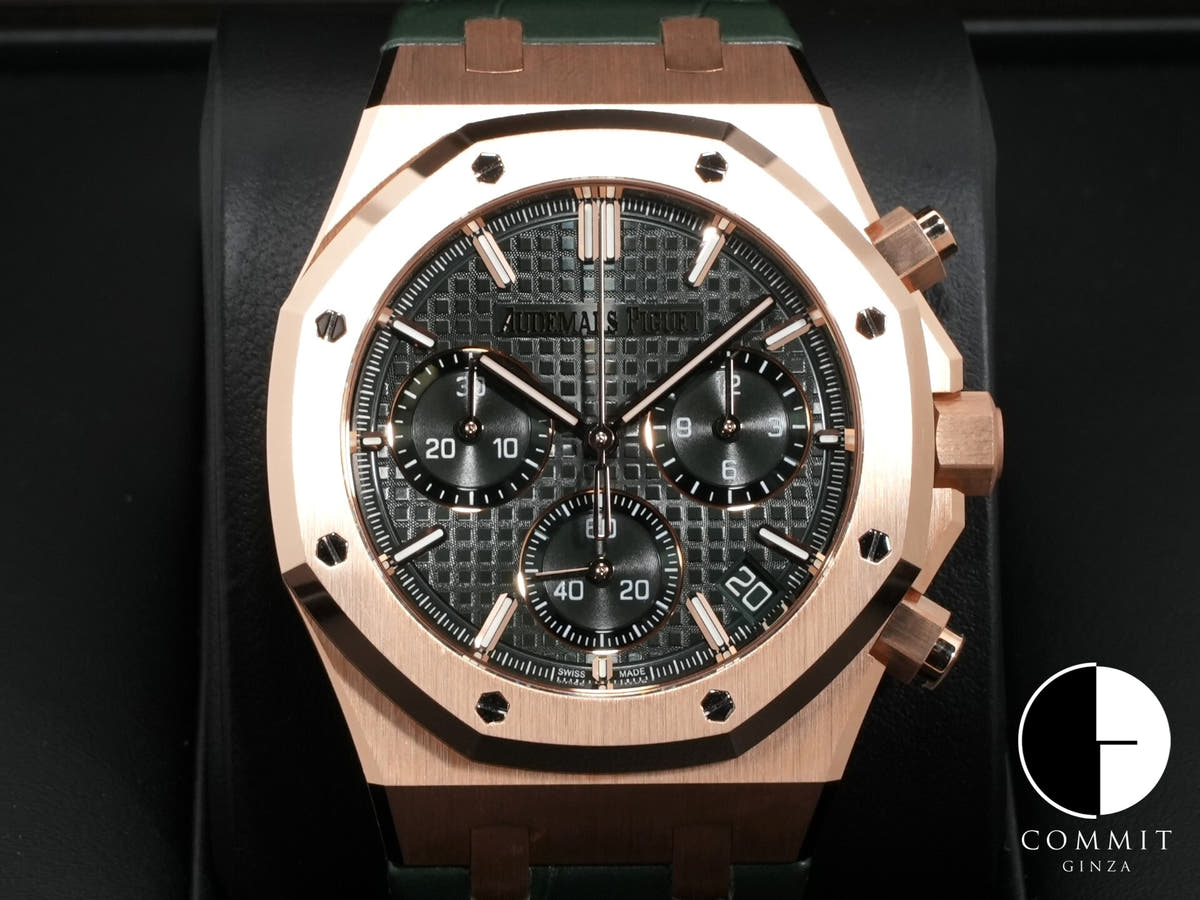 オーデマピゲ ロイヤルオーク クロノグラフ Ref.26240OR.OO.D404CR.02 ピンクゴールド カーキグリーン文字盤