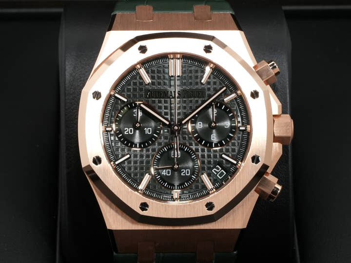 オーデマピゲ ロイヤルオーク クロノグラフ Ref.26240OR.OO.D404CR.02 ピンクゴールド カーキグリーン文字盤