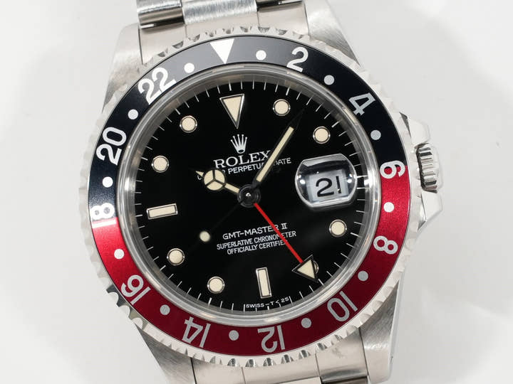 ロレックス GMTマスターII Ref.16710 ステンレススチール ブラック文字盤 オイスターブレスレット