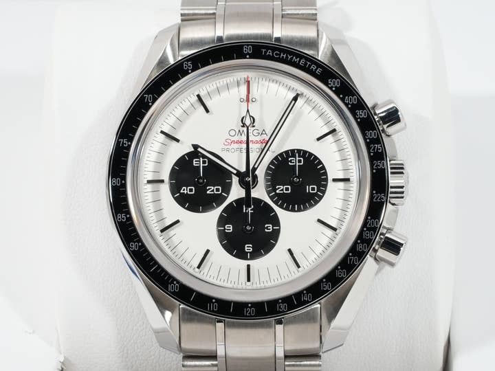 オメガ スピードマスター 記念モデル クロノグラフ 42MM 東京2020リミテッドエディション Ref.522.30.42.30.04.001 シルバー文字盤 美品 s7ysdeiq