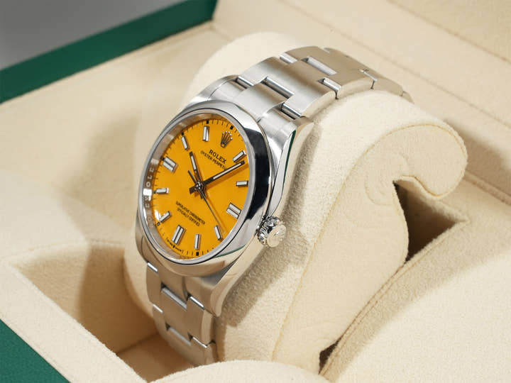 ロレックス オイスターパーペチュアル36 Ref.126000 ステンレススチール イエロー文字盤
