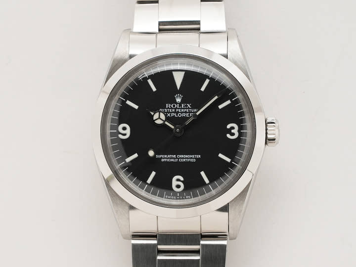 ロレックス エクスプローラーI Ref.1016 ステンレススチール ブラック文字盤