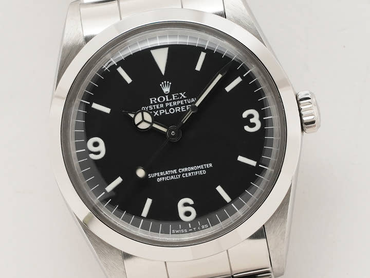 ロレックス エクスプローラーI Ref.1016 ステンレススチール ブラック文字盤