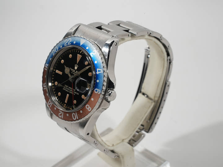 ロレックス GMTマスター Ref.1675MM ステンレススチール ブラック文字盤 オイスターブレスレット