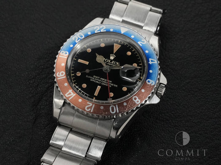 ロレックス GMTマスター Ref.1675MM ステンレススチール ブラック文字盤 オイスターブレスレット