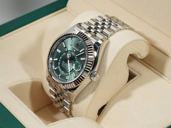 ロレックス スカイドゥエラー Ref.336934 ステンレススチール/ホワイトゴールド ミントグリーン文字盤 ジュビリーブレスレット