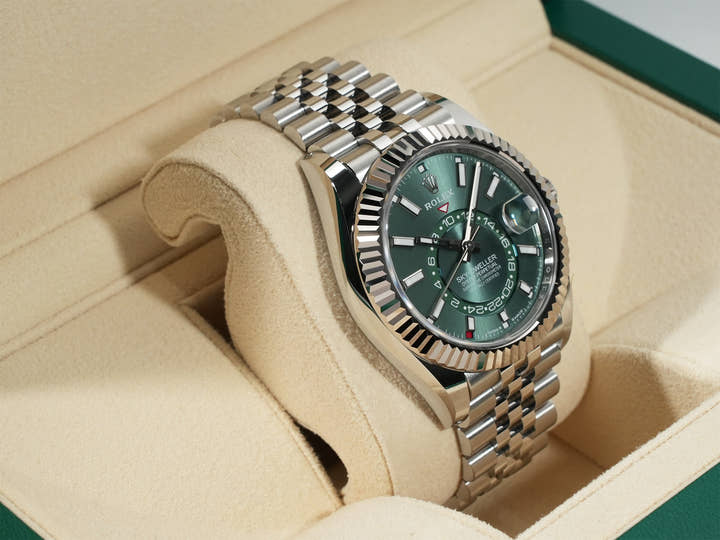 ロレックス スカイドゥエラー Ref.336934 ステンレススチール/ホワイトゴールド ミントグリーン文字盤 ジュビリーブレスレット
