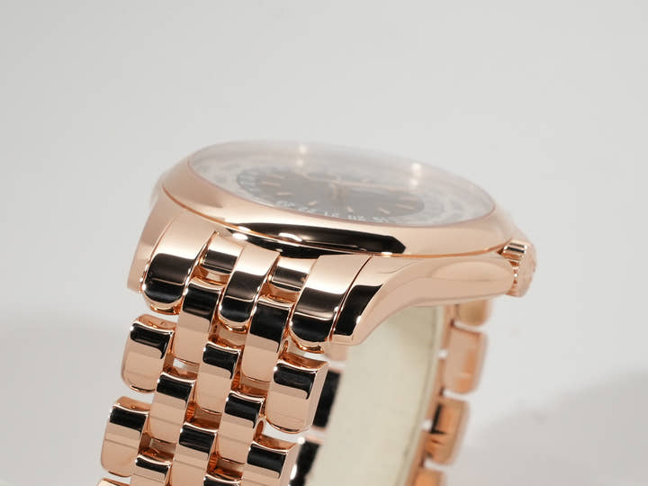 パテックフィリップ コンプリケーション ワールドタイム Ref.5130/1R-001 ローズゴールド シルバー/ブラウン文字盤