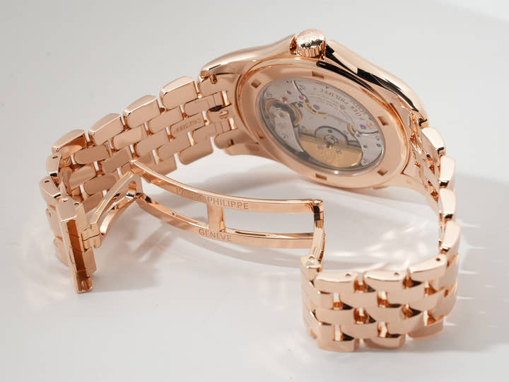 パテックフィリップ コンプリケーション ワールドタイム Ref.5130/1R-001 ローズゴールド シルバー/ブラウン文字盤