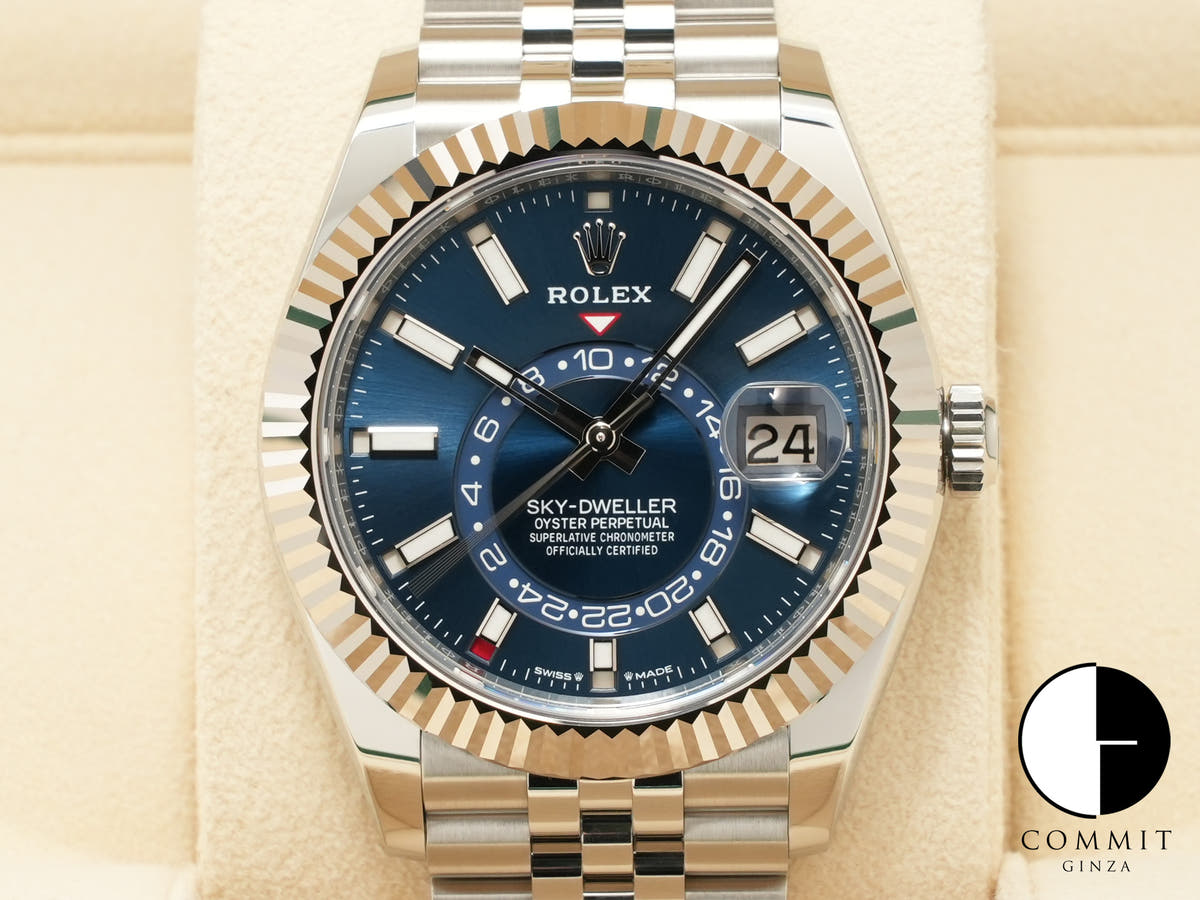 ロレックス スカイドゥエラー Ref.336934 ステンレススチール/ホワイトゴールド ブルー文字盤 ジュビリーブレスレット
