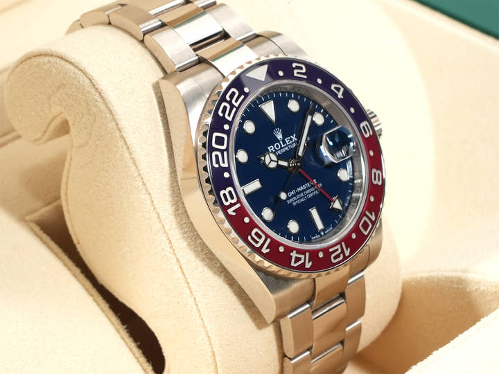 ロレックス GMTマスターII Ref.126719BLRO ホワイトゴールド ミッドナイトブルー文字盤 オイスターブレスレット オイスターブレスレット