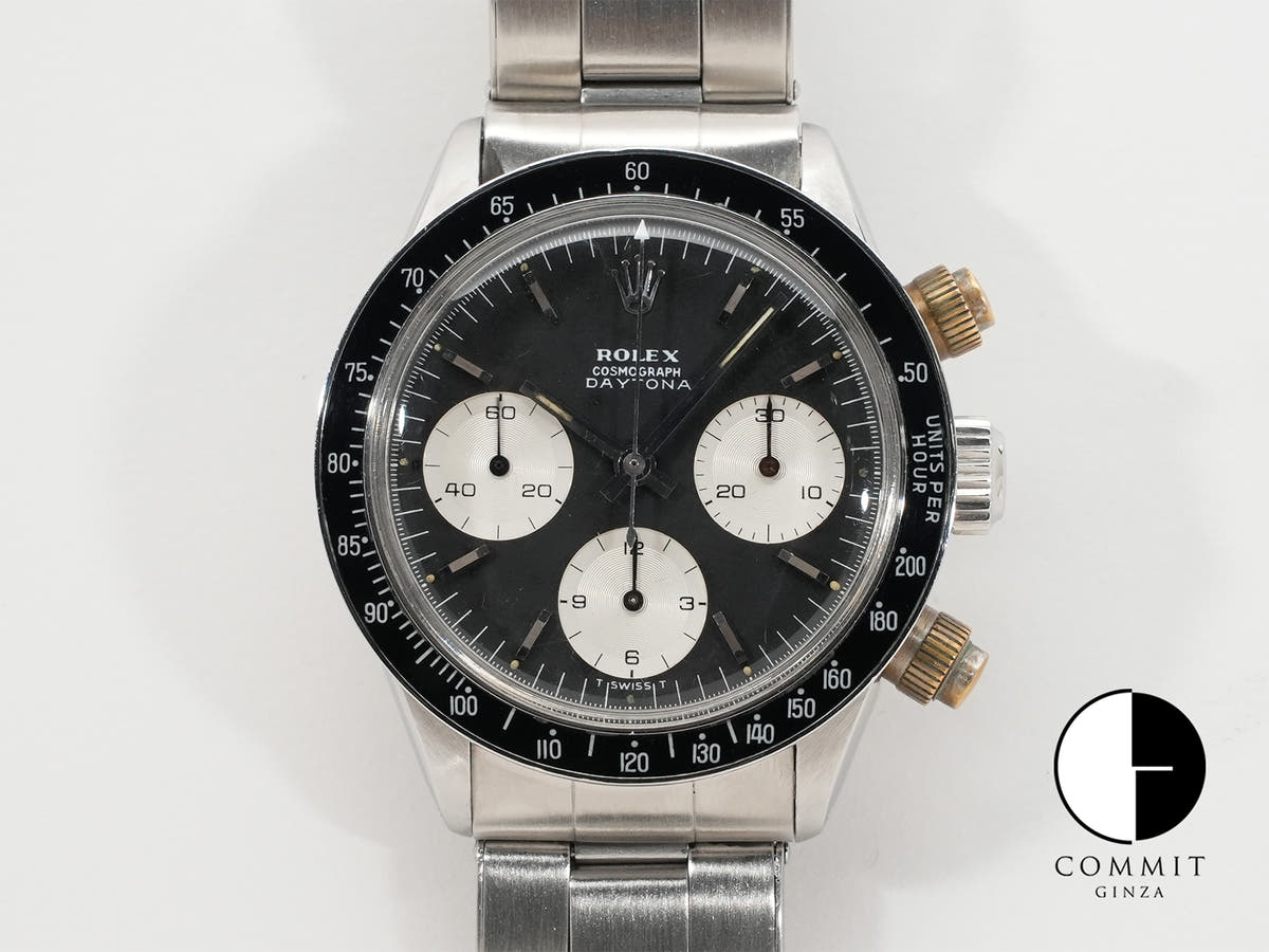 ロレックス デイトナ Ref.6240 ステンレススチール ブラック文字盤