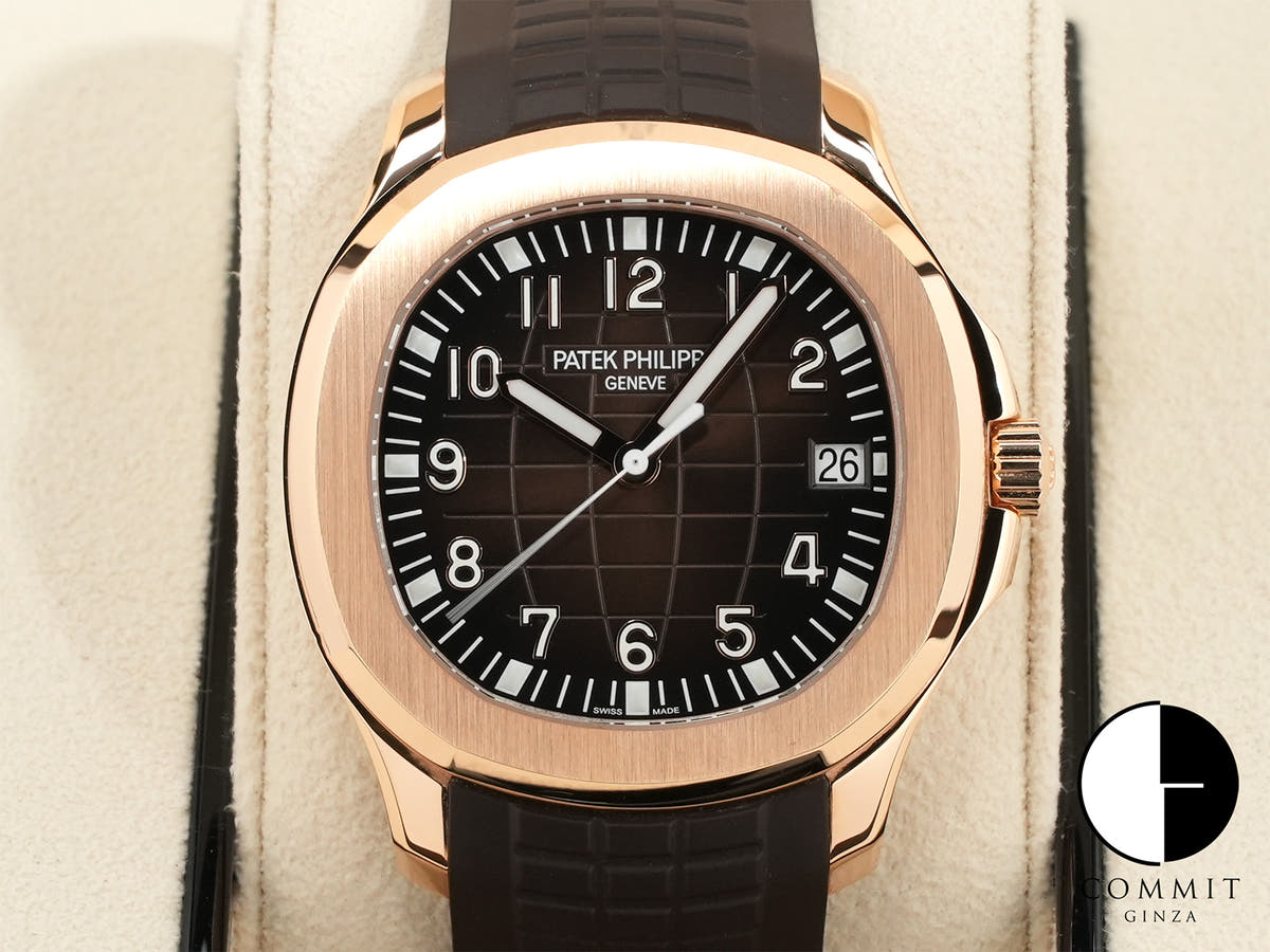 パテックフィリップ アクアノート Ref.5167R-001 ローズゴールド ブラウン文字盤