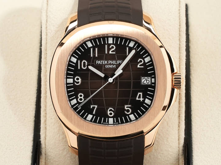 パテックフィリップ アクアノート Ref.5167R-001 ローズゴールド ブラウン文字盤