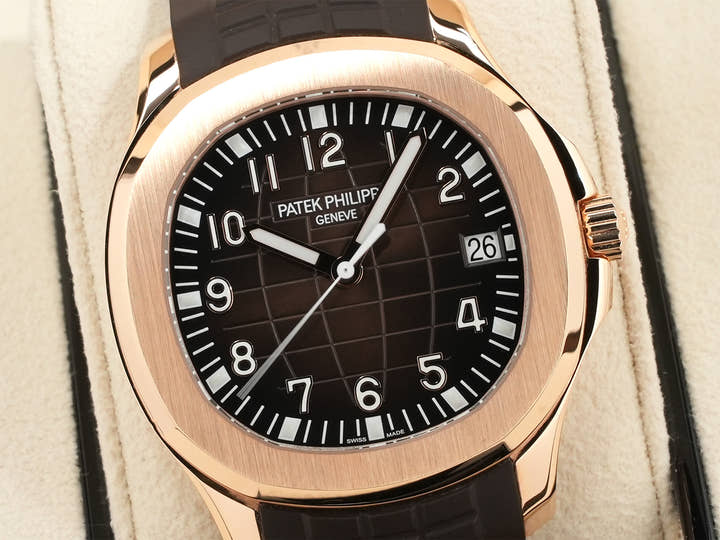パテックフィリップ アクアノート Ref.5167R-001 ローズゴールド ブラウン文字盤