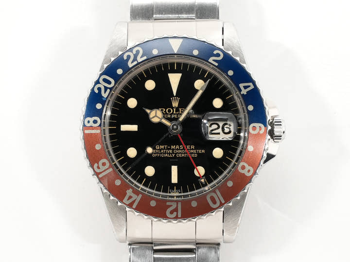 ロレックス GMTマスター Ref.1675M ステンレススチール ブラック文字盤 オイスターブレスレット