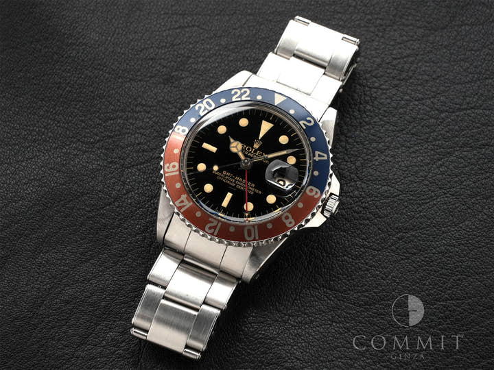 ロレックス GMTマスター Ref.1675M ステンレススチール ブラック文字盤 オイスターブレスレット