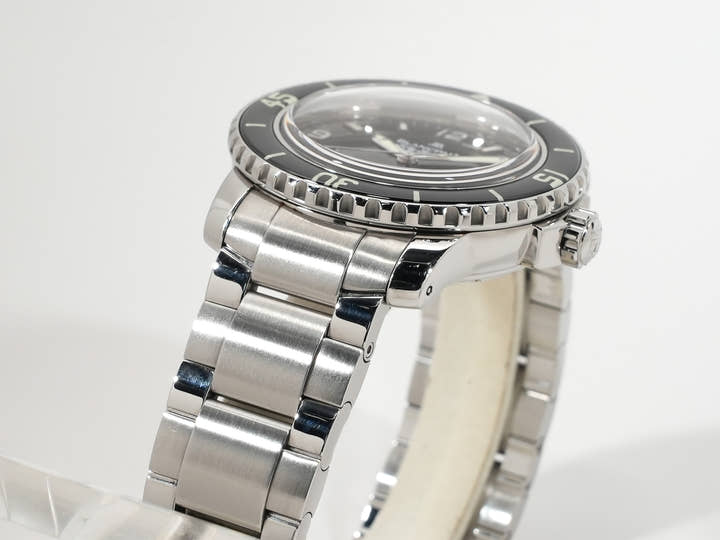 ブランパン フィフティファゾムス 50周年記念 シリーズⅢ Ref.2200A-1130-71 ブラック文字盤 中古 qwjpbh3r