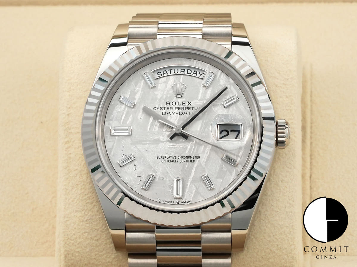 ロレックス デイデイト40 Ref.228239A ホワイトゴールド メテオライト文字盤