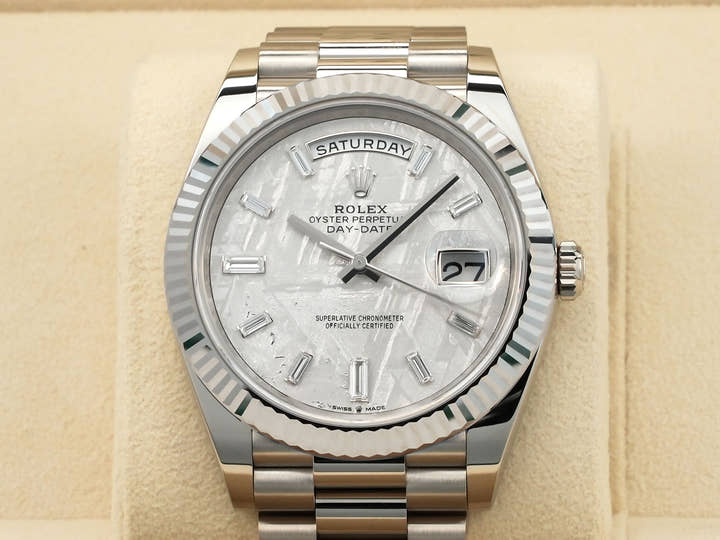 ロレックス デイデイト40 Ref.228239A ホワイトゴールド メテオライト文字盤