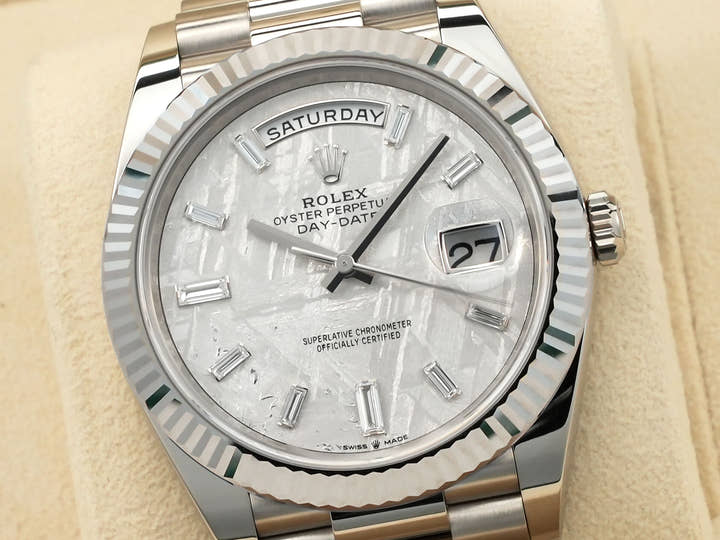 ロレックス デイデイト40 Ref.228239A ホワイトゴールド メテオライト文字盤