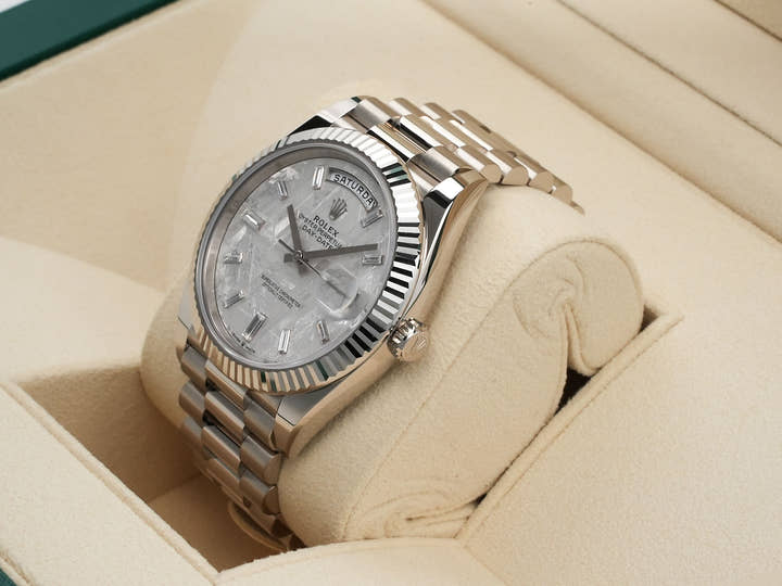 ロレックス デイデイト40 Ref.228239A ホワイトゴールド メテオライト文字盤