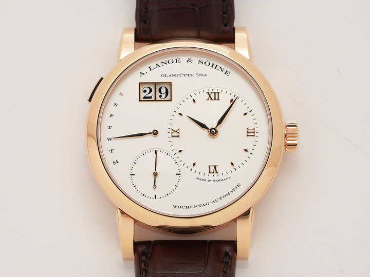 A.ランゲ&ゾーネ ランゲ1 デイマティック Ref.320.032 ピンクゴールド シルバー文字盤 中古 ju8qgpsg