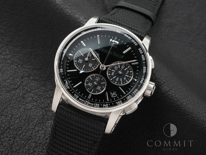 オーデマピゲ CODE 11.59 バイ オーデマ ピゲ クロノグラフ Ref.26393BC.OO.A002CR.01 ホワイトゴールド ブラックラッカー文字盤