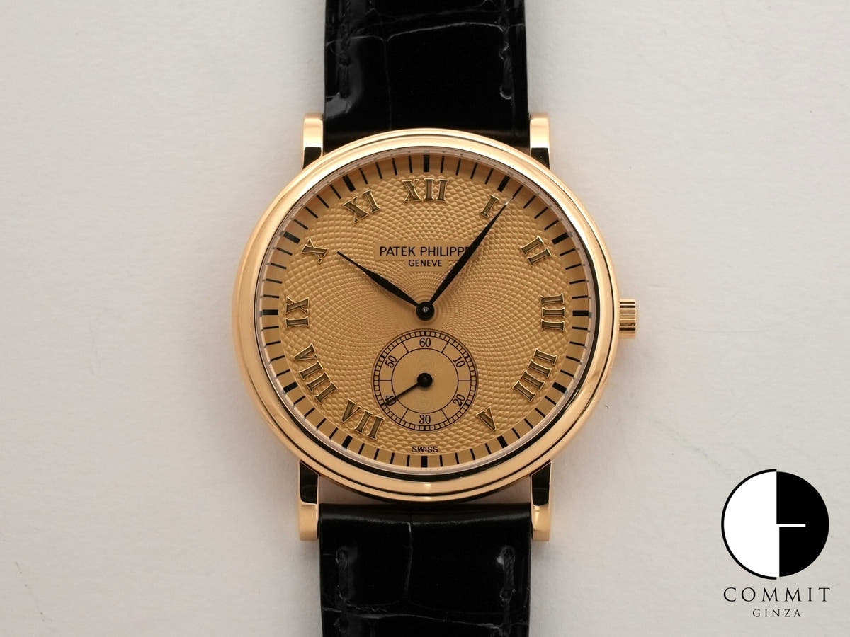 パテックフィリップ カラトラバ Ref.5022J イエローゴールド ゴールドギョーシェ文字盤