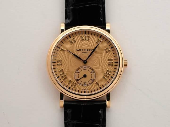 パテックフィリップ カラトラバ Ref.5022J イエローゴールド ゴールドギョーシェ文字盤