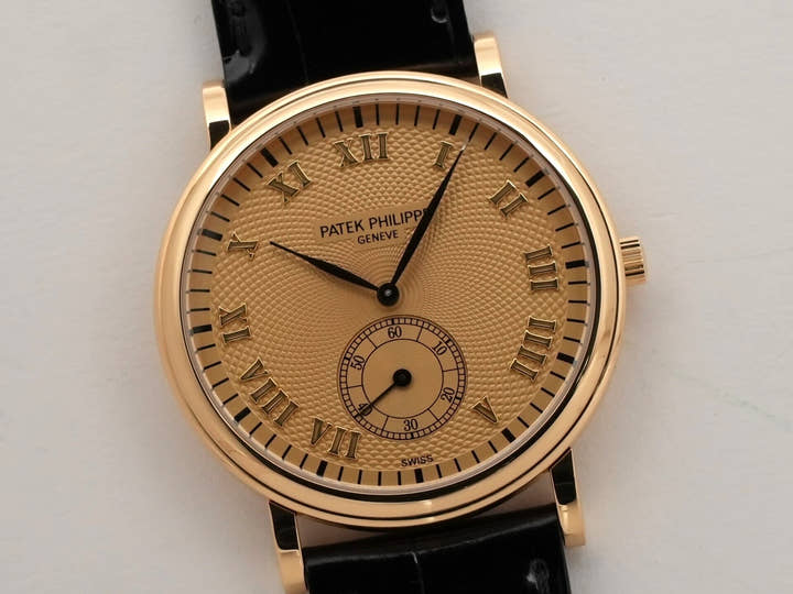 パテックフィリップ カラトラバ Ref.5022J イエローゴールド ゴールドギョーシェ文字盤